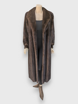 Mahogany Mink Coat -Large