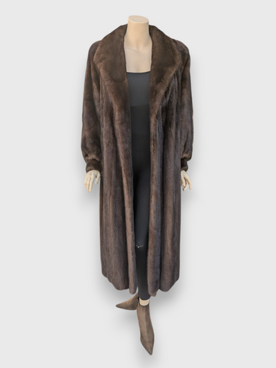 Mahogany Mink Coat -Large