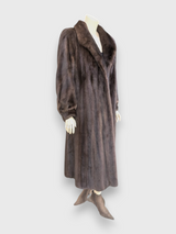 Mahogany Mink Coat -Large
