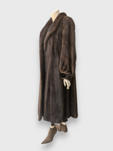 Mahogany Mink Coat -Large