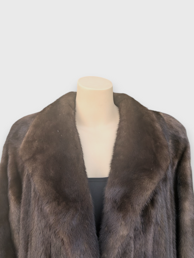 Mahogany Mink Coat -Large