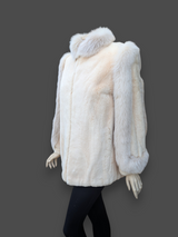 Light Sheared Beaver & Fox Jacket -Medium
