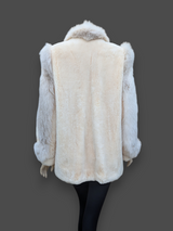 Light Sheared Beaver & Fox Jacket -Medium