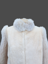 Light Sheared Beaver & Fox Jacket -Medium