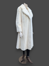 Eggshell White Mink Coat -Medium