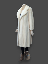 Eggshell White Mink Coat -Medium