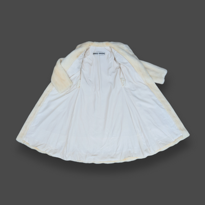 Eggshell White Mink Coat -Medium
