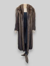 Natural Fisher Coat (Includes Fur Belt w/ Tails) -Large