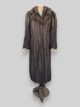 Natural Fisher Coat (Includes Fur Belt w/ Tails) -Large