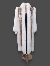 Cat Lynx Shadow Fox Trim Coat -Medium