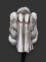 Silver Shadow Fox Jacket -Medium