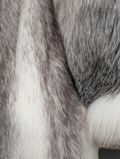 Silver Shadow Fox Jacket -Medium