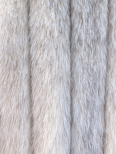Gray Cross Mink Jacket -Medium