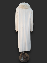 Light Mink & Fox Trim Coat -Medium