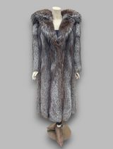 Silver Fox Coat -Medium