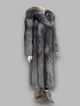 Silver Fox Coat -Medium