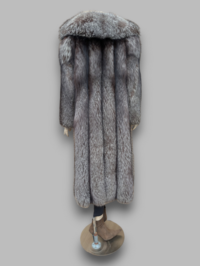 Silver Fox Coat -Medium