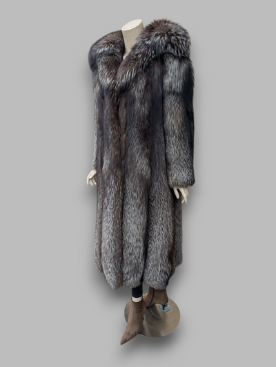 Silver Fox Coat -Medium