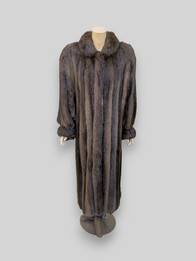 Long Hair Beaver Coat -Medium