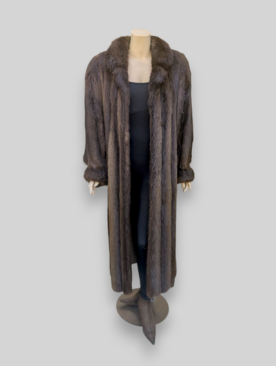 Long Hair Beaver Coat -Medium