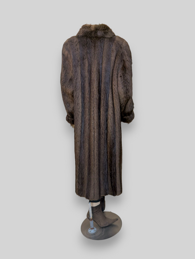 Long Hair Beaver Coat -Medium