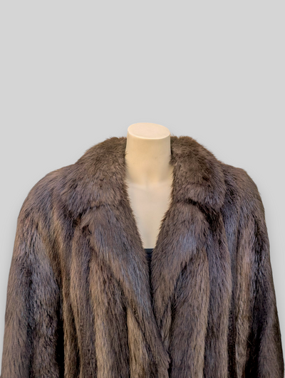 Long Hair Beaver Coat -Medium