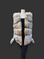 Vintage Horizontal Canadian Lynx Vest -Medium