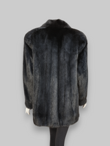 Vintage Black Dyed Mink Jacket -Large