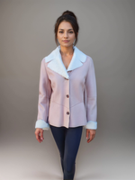 Pink Womens Merino Shearling Jacket -Size 40