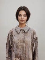 DiBello Natural Tan Swakara Lamb 7/8 Coat -Size 38