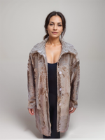 DiBello Natural Tan Swakara Lamb 7/8 Coat -Size 38