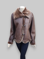 Merino Galaxy Verde Napal Shearling Jacket -Size 42