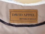 RARE BEIGE CHINCHILLA FUR STOLE W/ BEIGE MINK FUR INSERTS