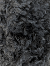 Black Russian Broadtail Lamb w/ Kalgan Lamb Collar Jacket -Small