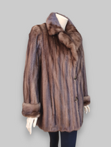 Vintage Wild Type Female Mink Jacket -Large