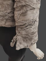 Tan Broadtail Paw Bolero Jacket -Small