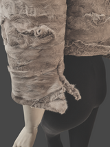 Tan Broadtail Paw Bolero Jacket -Small