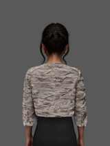Tan Broadtail Paw Bolero Jacket -Small