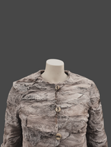 Tan Broadtail Paw Bolero Jacket -Small