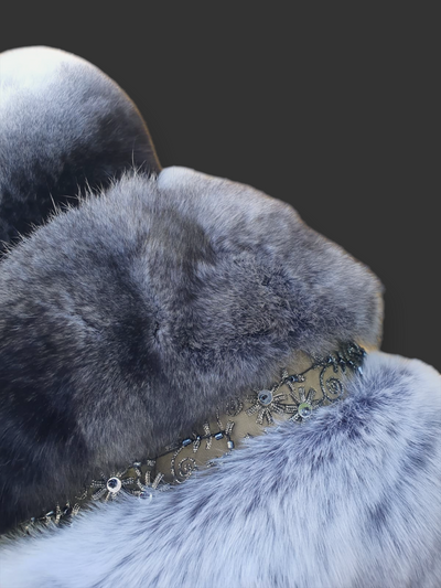 Natural Chinchilla Cape -Small/Medium
