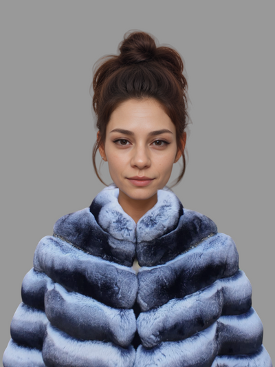 Natural Chinchilla Cape -Small/Medium