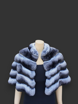 Natural Chinchilla Cape -Small/Medium