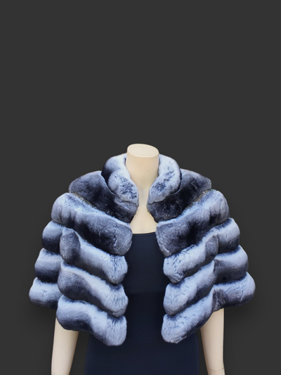 Natural Chinchilla Cape -Small/Medium