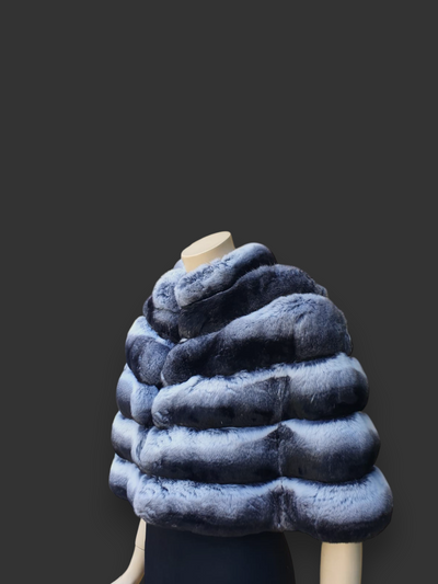Natural Chinchilla Cape -Small/Medium