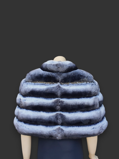 Natural Chinchilla Cape -Small/Medium