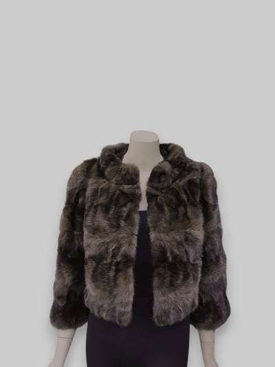 Natural Russian Sable Sections Bolero Jacket -Small