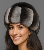 Black Mink w/ Chinchilla Trim Hat