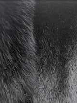 Black Mink & Black Fox Cape -One Size