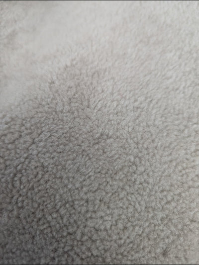 Black Beige Nappa Shearling Jacket -Small