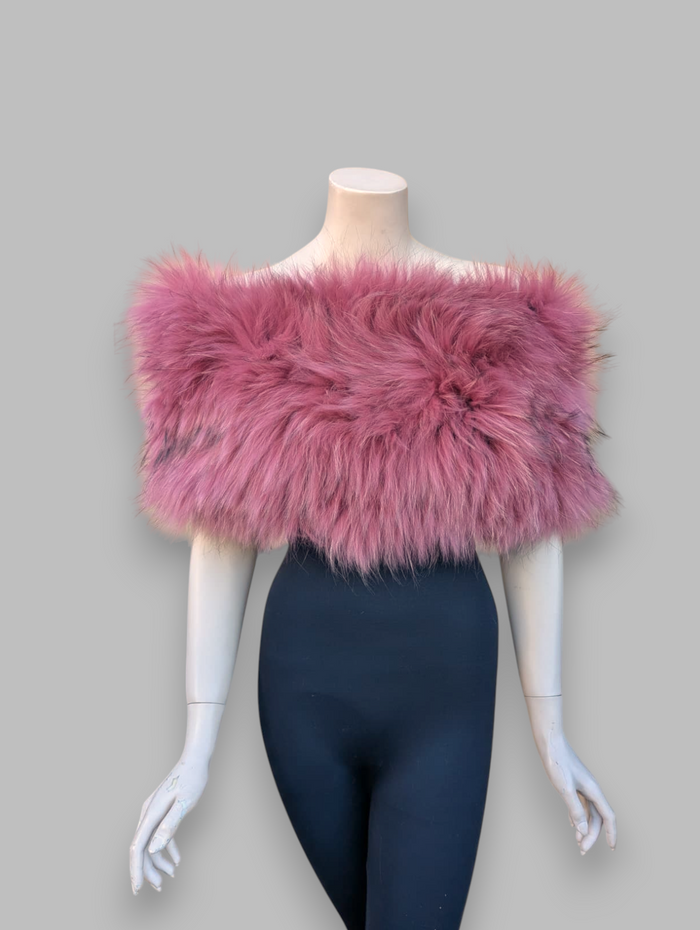 Pink Fox Snood -One Size